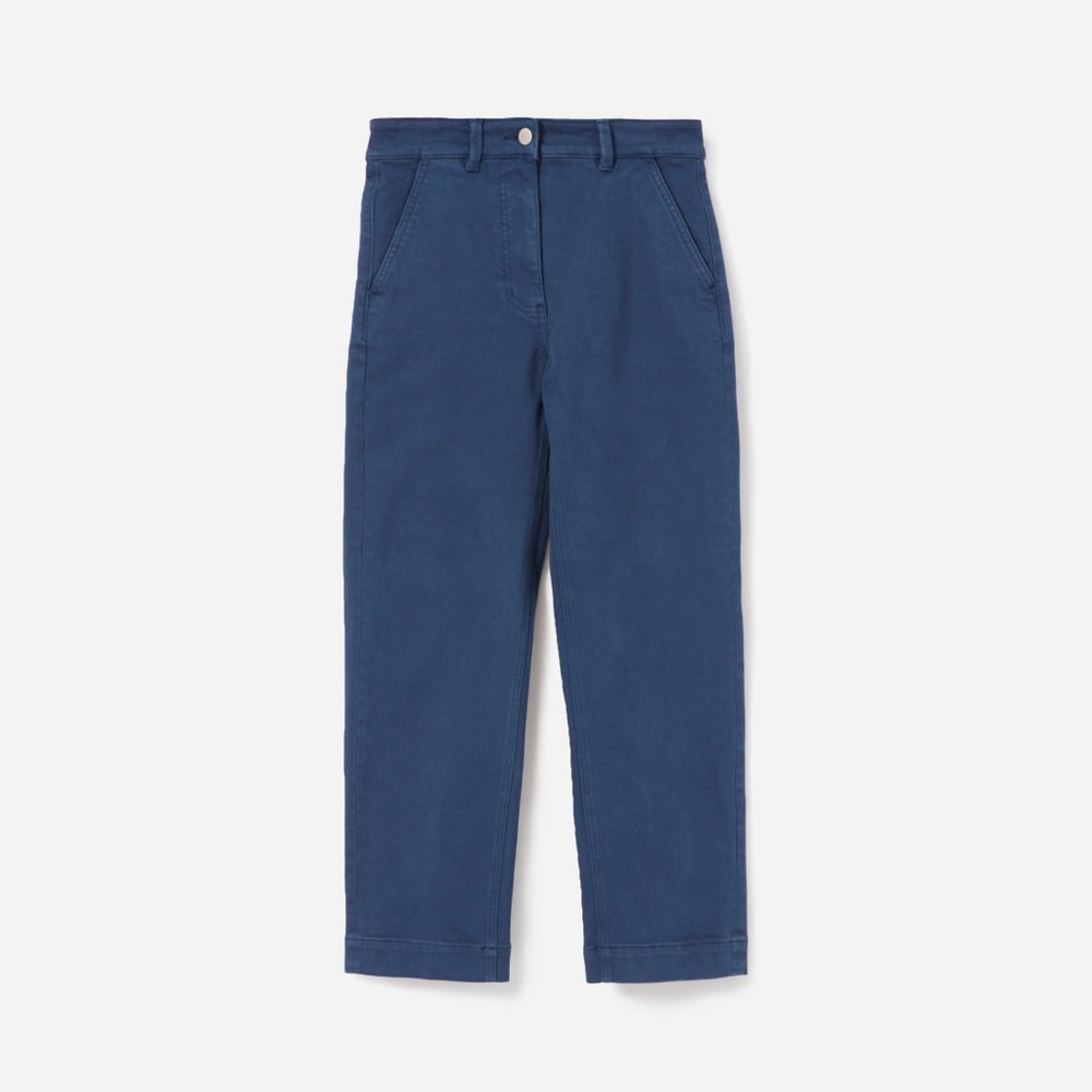The Straight Leg Crop in Royal Blue